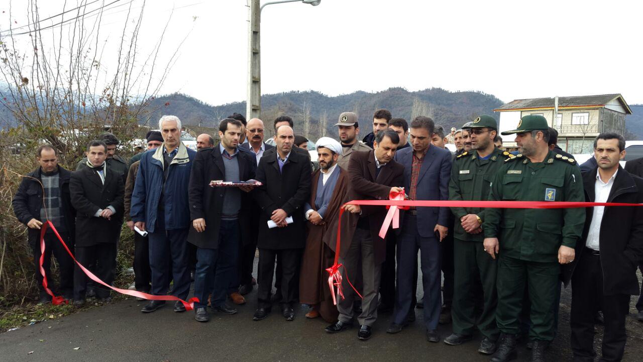 افتتاح بخش هایی از خیابانهای محلات چوبر با حضور فرماندار تالش