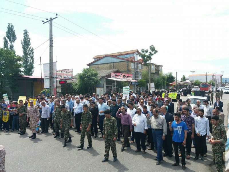 مراسم روز قدس در شهر ساحلی چوبر برگزار شد