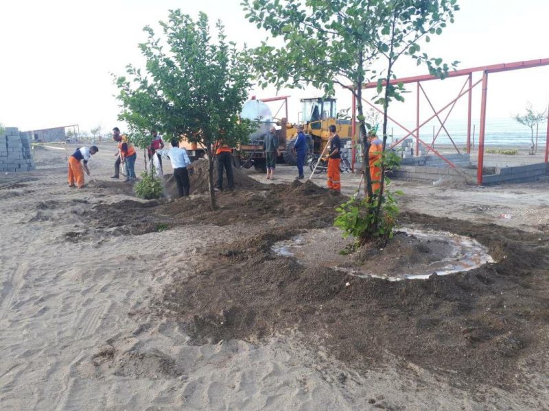 ادامه روند آماده سازی طرح ساحلی چوبر